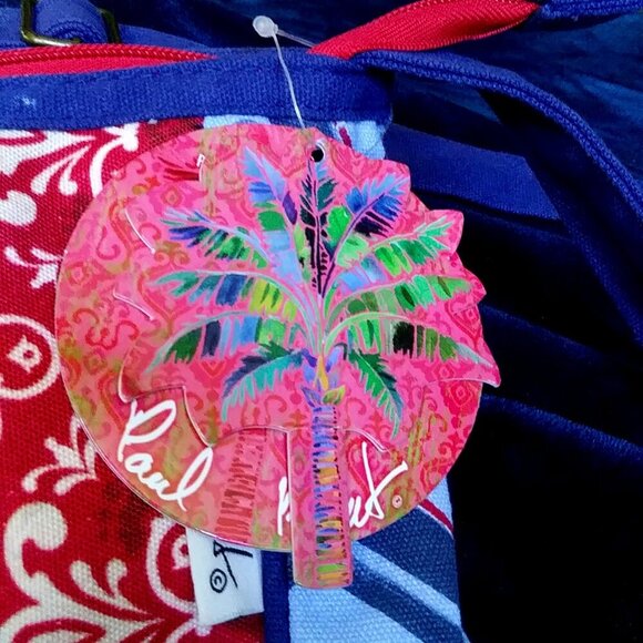 NWT Paul Brent crossbody bag with an anchor design Red white and blue - Picture 6 of 9